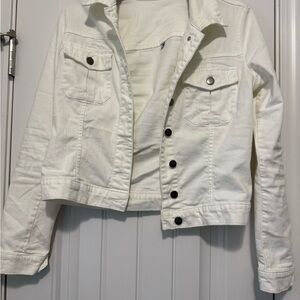 Kut from the Kloth Ivory Denim Jacket